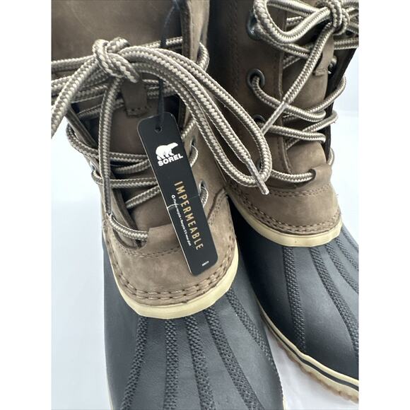 Sorel Slimpack Lace II Lined Waterproof boots Gray 11 23-04 - Picture 3 of 16